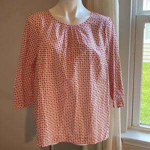 Boden apple print blouse US16